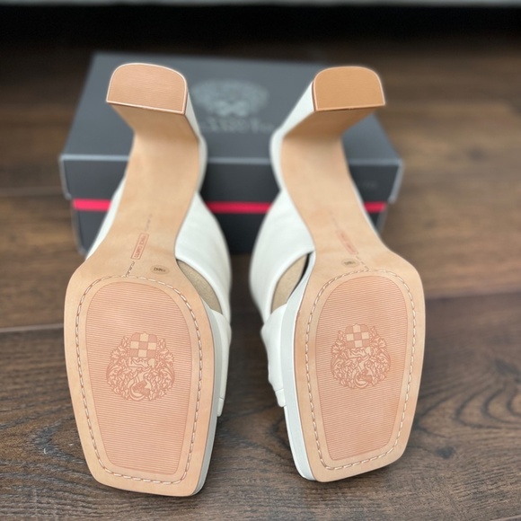 Vince Camuto *New* Elmindi Leather Crossband Platform Sandal - Beige - Picture 8 of 10